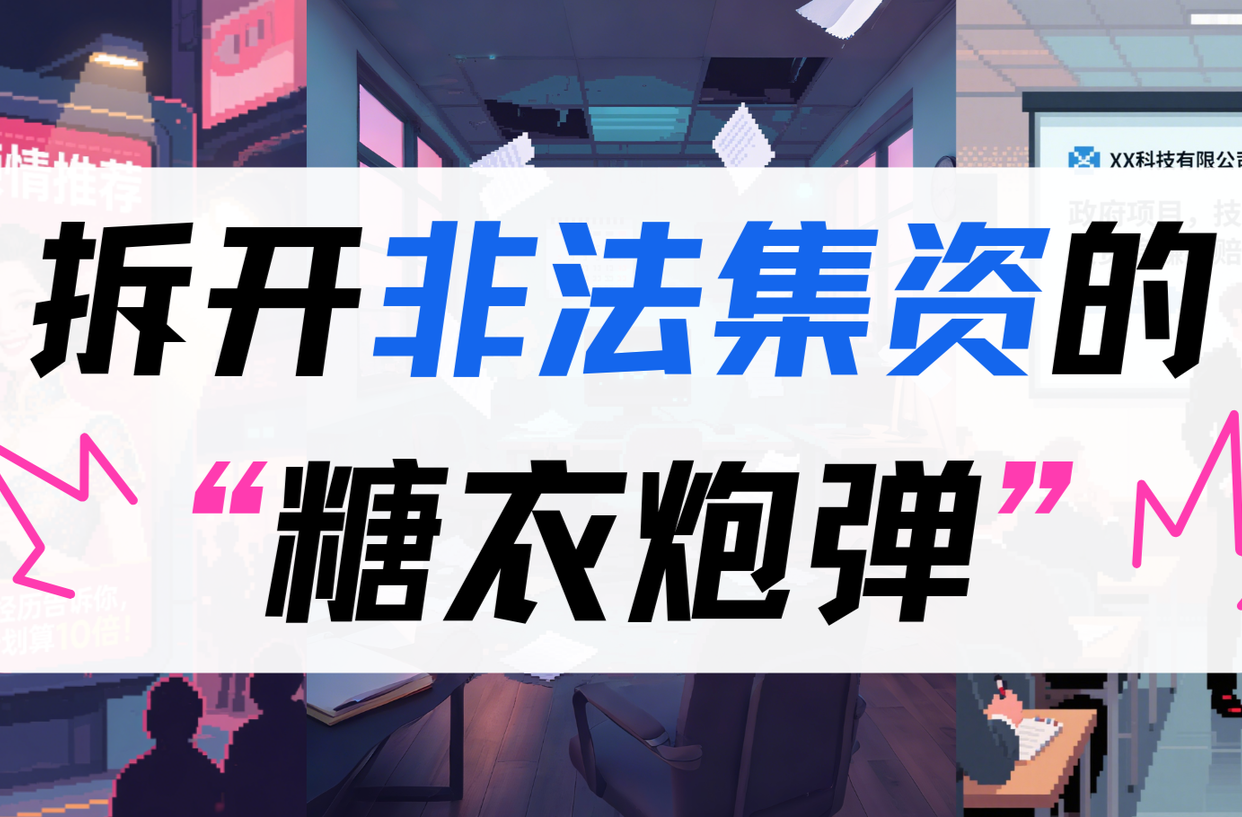 【漫畫普法】拆開非法集資的“糖衣炮彈”