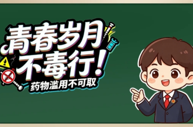 【全民禁毒宣传月】药物滥用不可取 青春岁月不毒行
